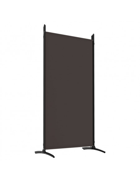 Divisorio a 6 Pannelli Marrone 520x180 cm in Tessuto