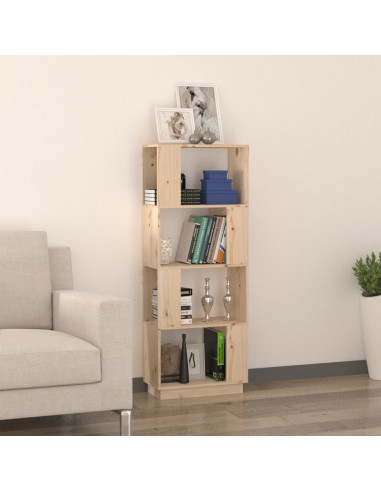 Libreria/Divisorio 51x25x132 cm in Legno Massello di Pino