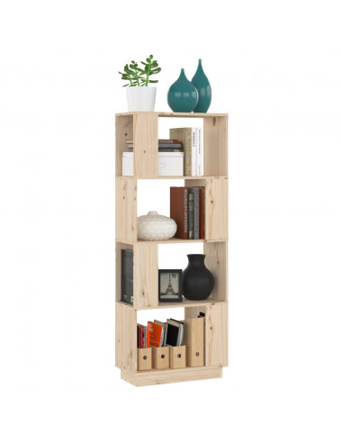 Libreria/Divisorio 51x25x132 cm in Legno Massello di Pino