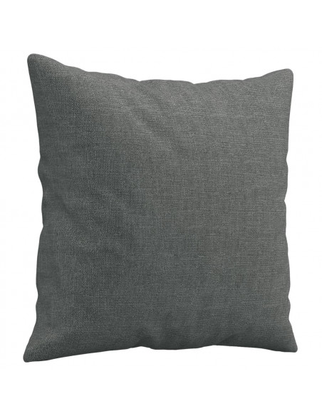 Set di Divani 4 pz con Cuscini Grigio Scuro in Tessuto