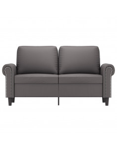 Divano a 2 Posti Grigio 120 cm in Similpelle 2