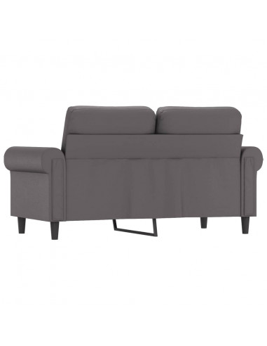 Divano a 2 Posti Grigio 120 cm in Similpelle