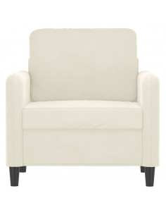 Poltrona Crema 60 cm Velluto 2