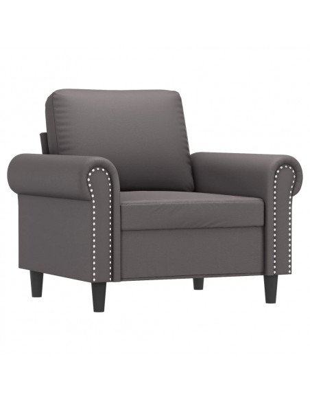 Poltrona Grigia 60 cm in Similpelle