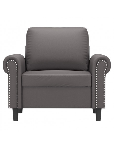 Poltrona Grigia 60 cm in Similpelle