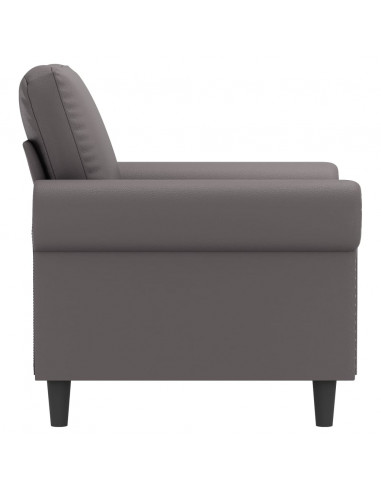 Poltrona Grigia 60 cm in Similpelle