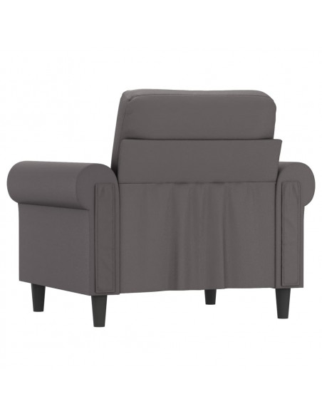 Poltrona Grigia 60 cm in Similpelle