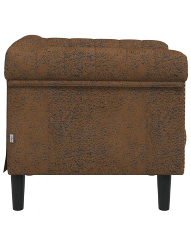 Poltrona Marrone in Velluto