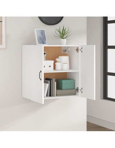 Armadietto a Muro Bianco 60x31x60 cm Legno Multistrato