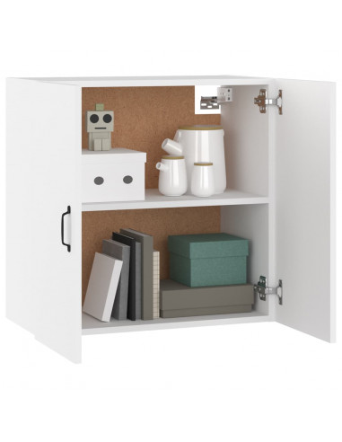 Armadietto a Muro Bianco 60x31x60 cm Legno Multistrato