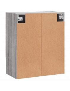 Armadietto a Muro Grigio Sonoma 60x31x70cm in Legno Multistrato 2