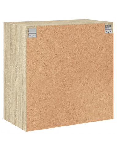 Mobile a Muro con Ante in Vetro Rovere Sonoma 68x37x68,5 cm