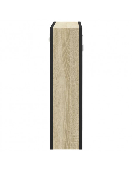 Mobile Bagno con Specchio Rovere Sonoma 60x16x60 cm Multistrato
