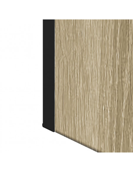 Mobile Bagno con Specchio Rovere Sonoma 60x16x60 cm Multistrato
