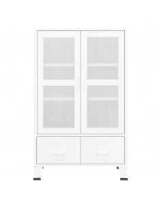 Armadio Classificatore Industriale Bianco 70x40x115 cm Metallo 2