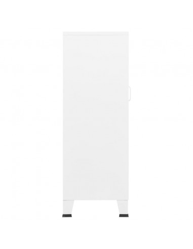 Armadio Classificatore Industriale Bianco 70x40x115 cm Metallo