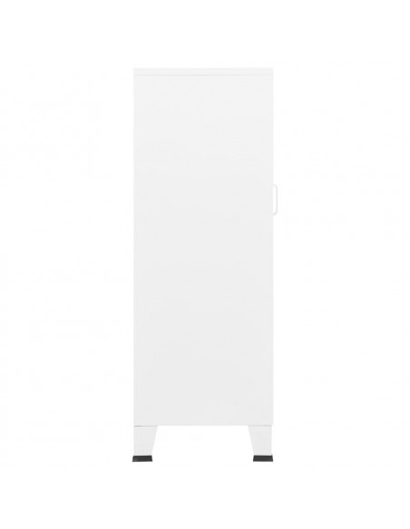 Armadio Classificatore Industriale Bianco 70x40x115 cm Metallo