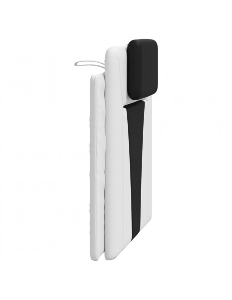 Cuscino Testiera Nero e Bianco 90 cm in Similpelle