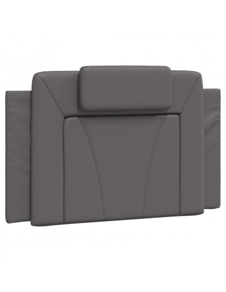 Cuscino Testiera Grigio 90 cm in Similpelle