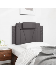 Cuscino Testiera Grigio 90 cm in Similpelle 2