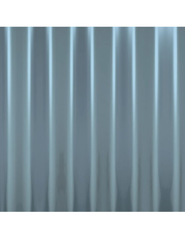 Pannelli Tetto 12pz Acciaio Verniciato a Polvere Grigio 80x36cm