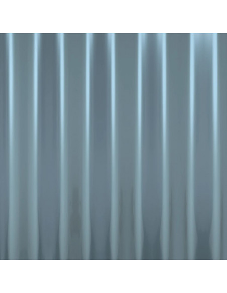 Pannelli Tetto 12pz Acciaio Verniciato a Polvere Grigio 80x36cm