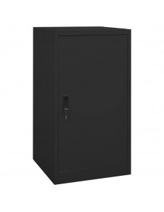Armadio Porta Sella Nero 53x53x105 cm in Acciaio