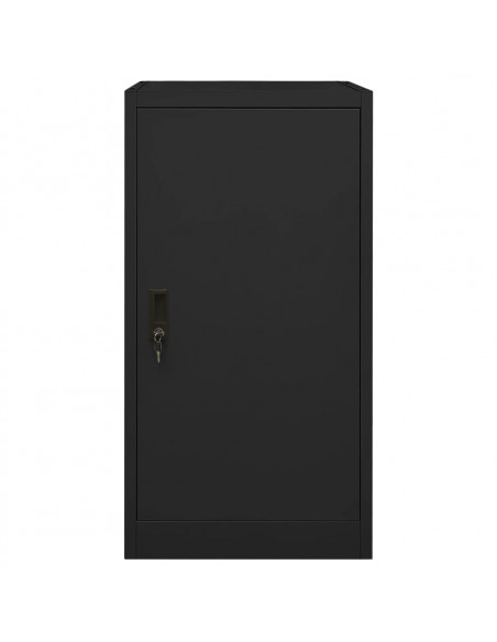 Armadio Porta Sella Nero 53x53x105 cm in Acciaio
