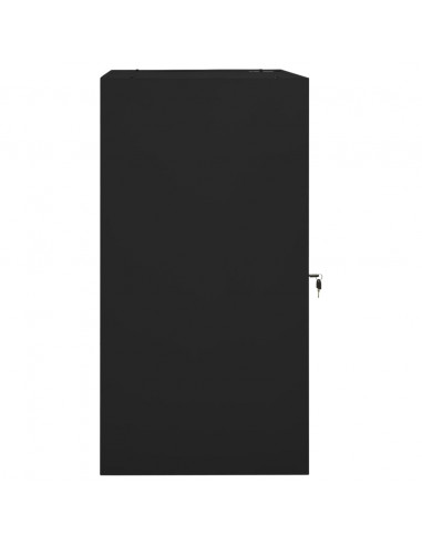 Armadio Porta Sella Nero 53x53x105 cm in Acciaio