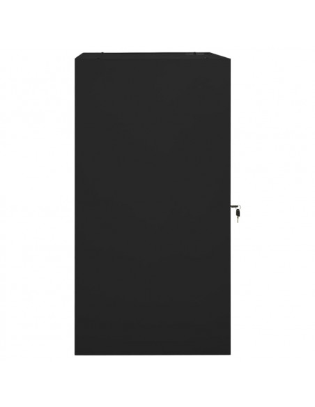 Armadio Porta Sella Nero 53x53x105 cm in Acciaio