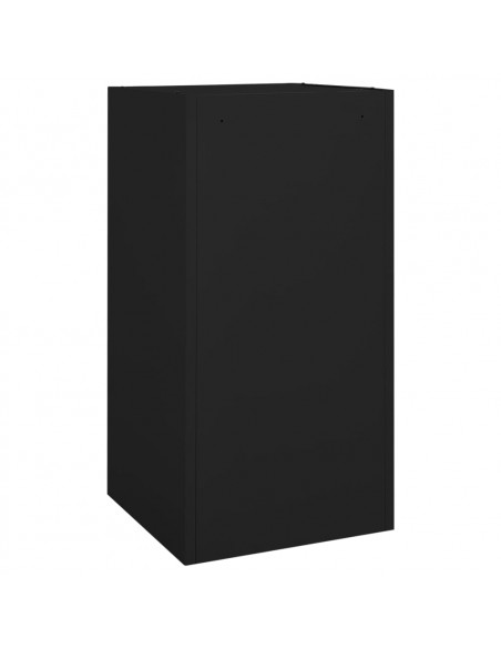 Armadio Porta Sella Nero 53x53x105 cm in Acciaio