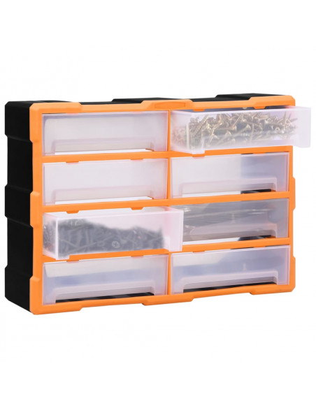 Mobile Contenitore con 8 Cassetti Grandi 52x16x37 cm