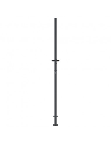 Cancello Giardino Antracite 105x180 cm in Acciaio Design Erba