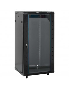 Armadietto di Rete 22U con Ruote Girevoli 19" IP20 60x60x120 cm