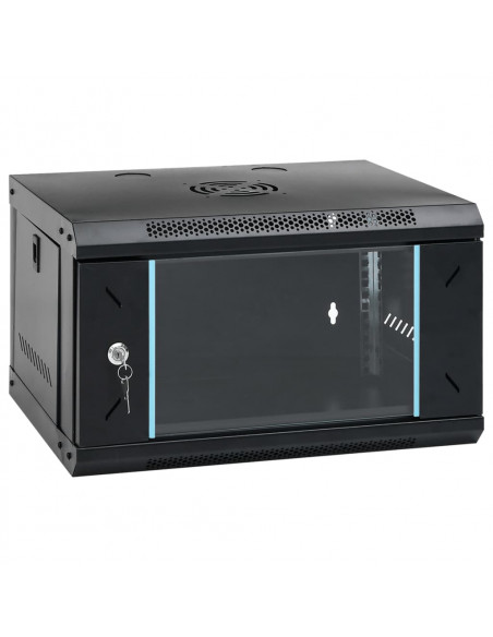 Armadietto di Rete a Parete 6U da 19" IP20 53x40x30 cm