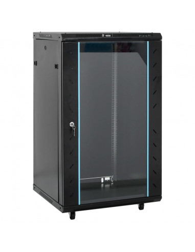 Armadietto di Rete 18U con Ruote 19" IP20 60x60x100 cm