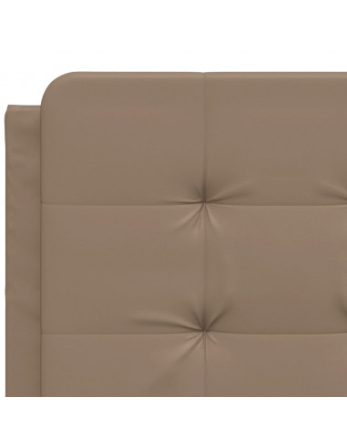 Giroletto con Luci LED Cappuccino 120x200 cm in Similpelle