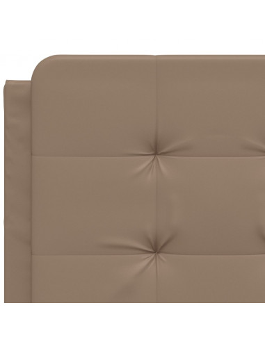 Giroletto con Testiera Cappuccino 120x200 cm in Similpelle