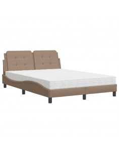Letto con Materasso Cappuccino 120x200cm Similpelle