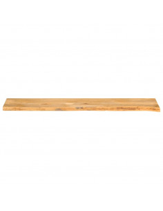 Piano Tavolo Bordi Vivi 160x40x2,5 cm Legno Massello di Mango 2