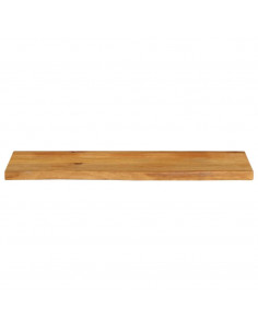 Piano Tavolo Bordi Vivi 110x20x2,5cm in Legno Massello di Mango 2