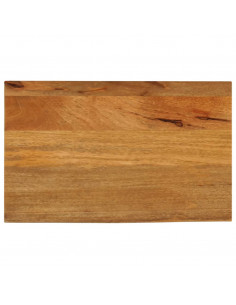 Piano Tavolo Bordi Vivi 40x30x2,5 cm in Legno Massello di Mango