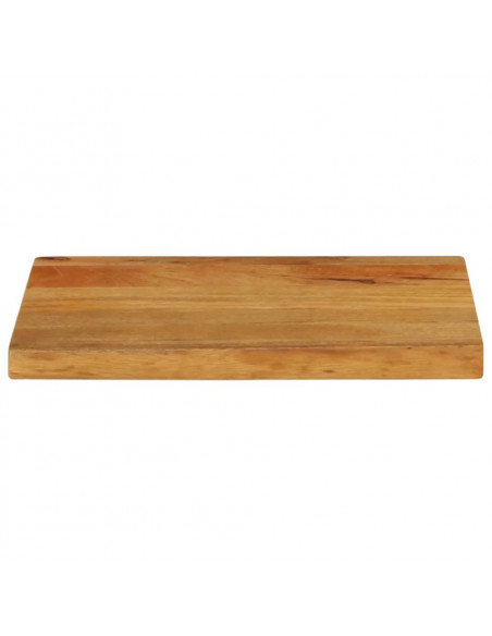 Piano Tavolo Bordi Vivi 40x30x2,5 cm in Legno Massello di Mango