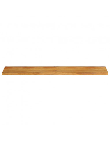 Piano Tavolo Bordi Vivi 140x20x2,5cm in Legno Massello di Mango