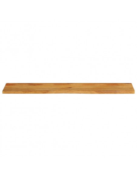 Piano Tavolo Bordi Vivi 140x20x2,5cm in Legno Massello di Mango