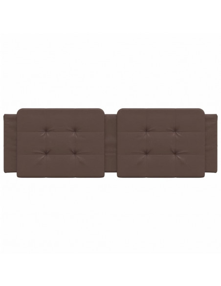 Cuscino Testiera Zadar Marrone 160 cm in Similpelle