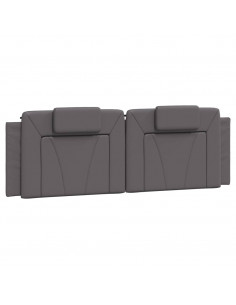 Cuscino Testiera Grigio 160 cm in Similpelle