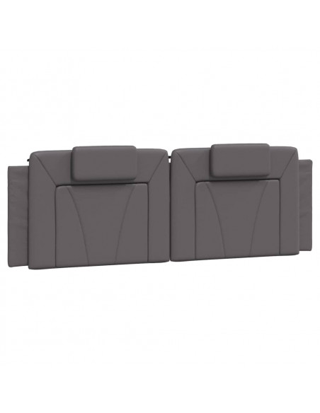 Cuscino Testiera Grigio 160 cm in Similpelle