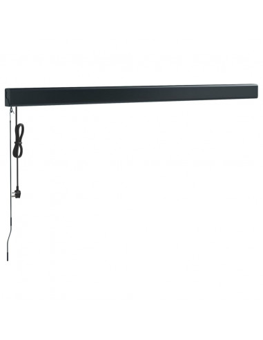 Tenda Retrattile Gialla e Bianca 3,5x2,5 m Tessuto e Alluminio