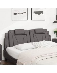 Cuscino Testiera Grigio 160 cm in Similpelle 2